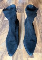 Schwarze Wildleder Stiefeletten, Grösse 40, Top Zustand!