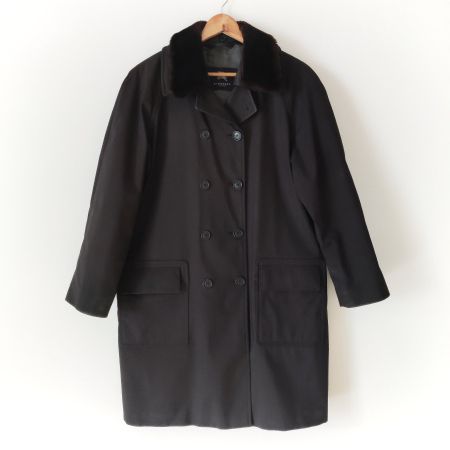 BURBERRY Allwetter Parka Mantel Trenchcoat Pelz Gr.42
