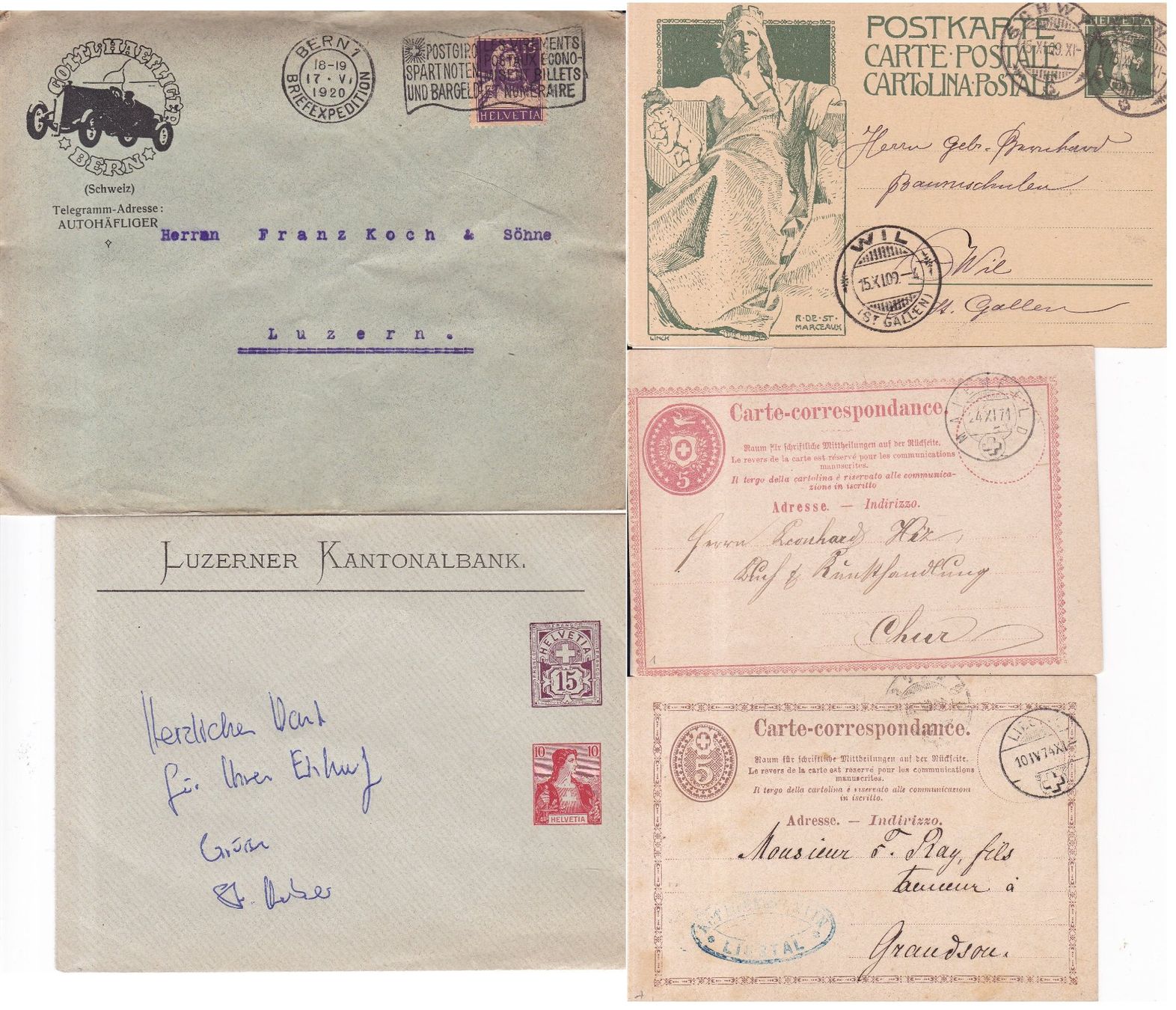 Tous les timbres: 42 Stk. Alte CH Briefe, Postkarten, Belege – D'occasion à Münchwilen AG par Nesar 1