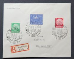 Deutsche Reich Beleg Mischfrankatur Sonderstempel