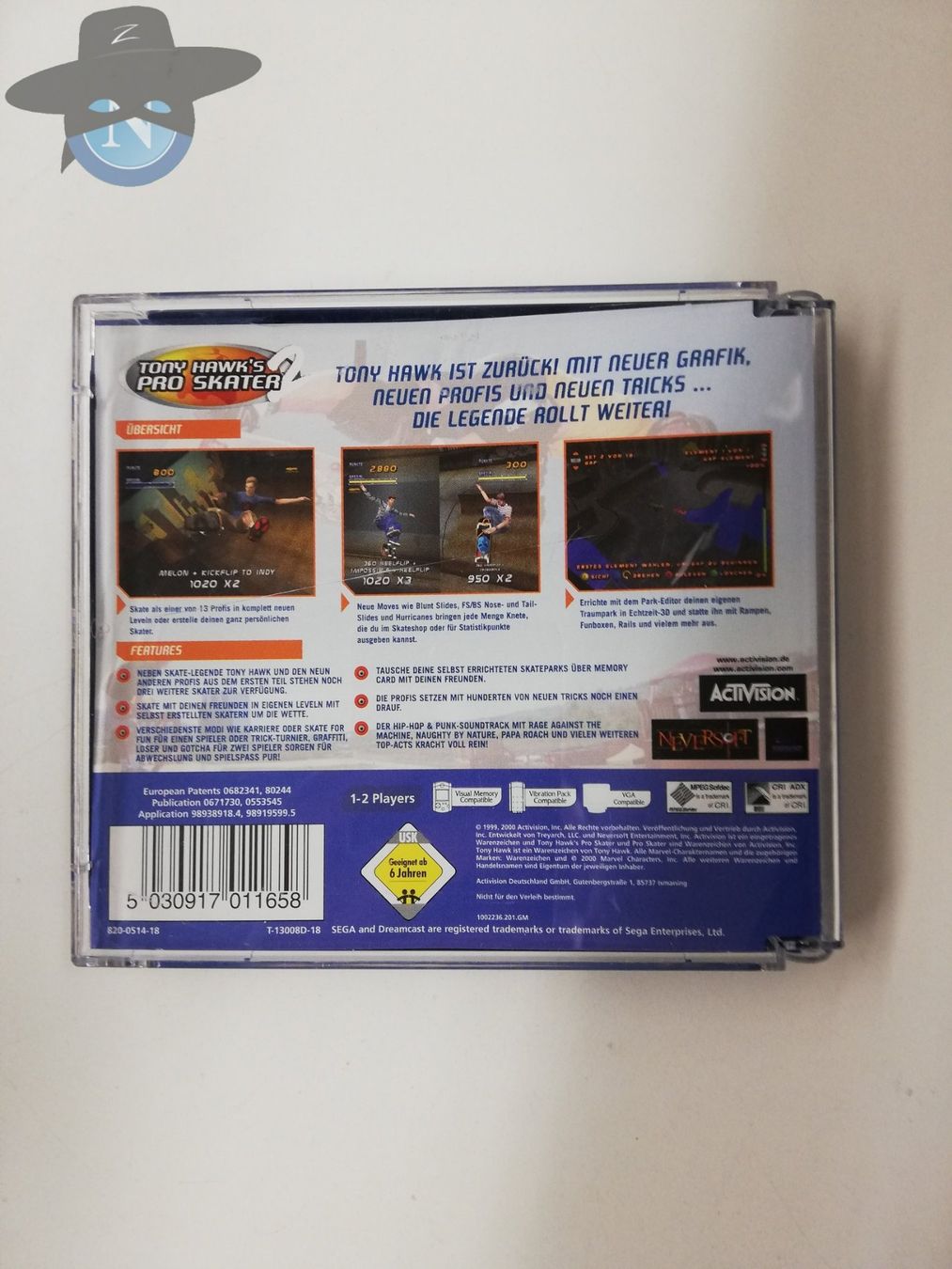 Sega Spiele: Tony Hawk ' s Pro Skater 2 /Sega Dreamcast – Gebraucht aus St. Gallen von zorro_dc 1