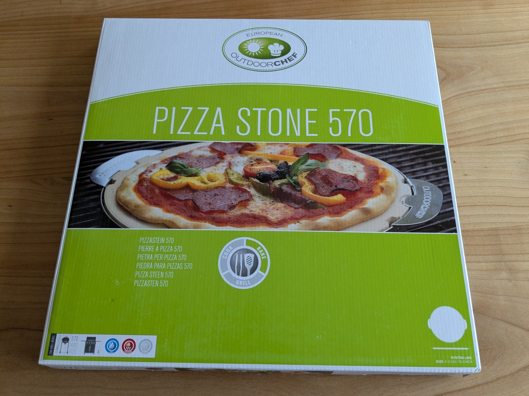 Piatti di portata: Outdoorchef Pizzastein 570 Neu! – Nuovo e nell'imballaggio originale da Wildhaus venduto da Massivholz