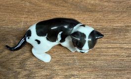 Hutschenreuther Katzenfigur, verspielt, Top Zustand!🐈‍⬛ ...