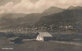 Grindelwald (BE) Dorfansicht am Fuss von Eiger und Wetterhor