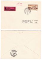 Lettre Exprès de Lyss BPA A213 pour Schaffhausen 12.VIII.38