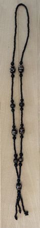 Kette mit Glasperlen, Handarbeit