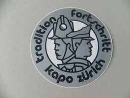 Abziehbild Aufkleber 35 Jahre alt Kapo Kanton Polizei Zürich