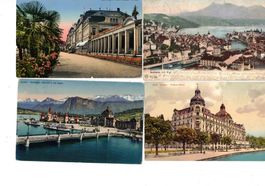 Luzern Schiffe Kursaal Bahnhof Palace Hotel Kapellbrücke
