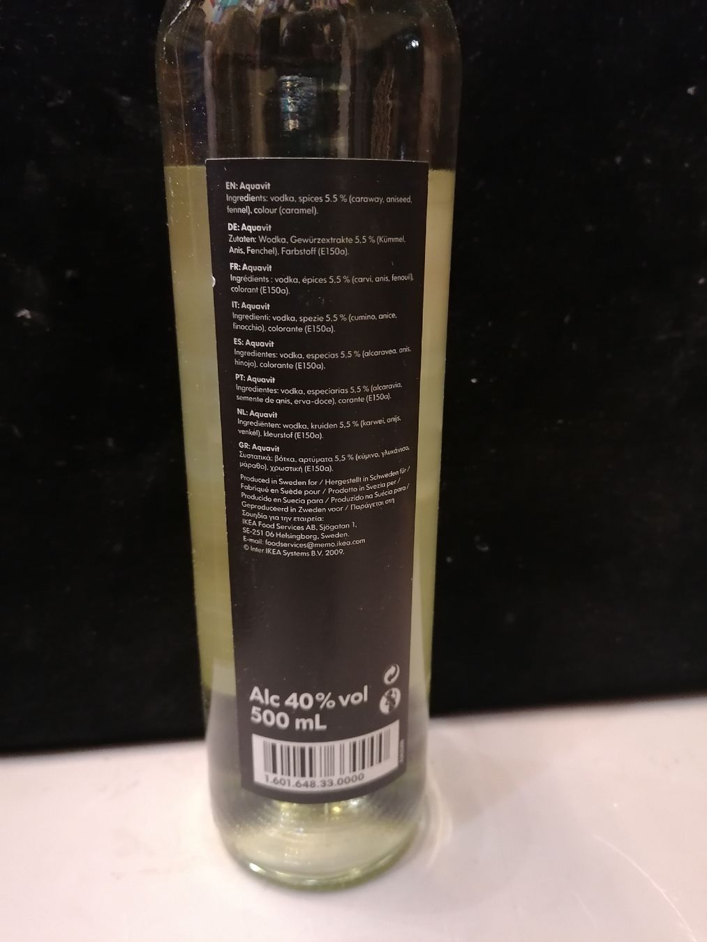 Spirituosen: Aquavit "SNAPS" IKEA 40% 500ml – Neu (gemäss Beschreibung) aus Genève von Leboucheoreilles 3