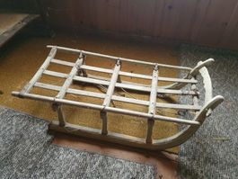 Sehr alter antiker Schlitten, Holzschlitten, Deko, Vintage