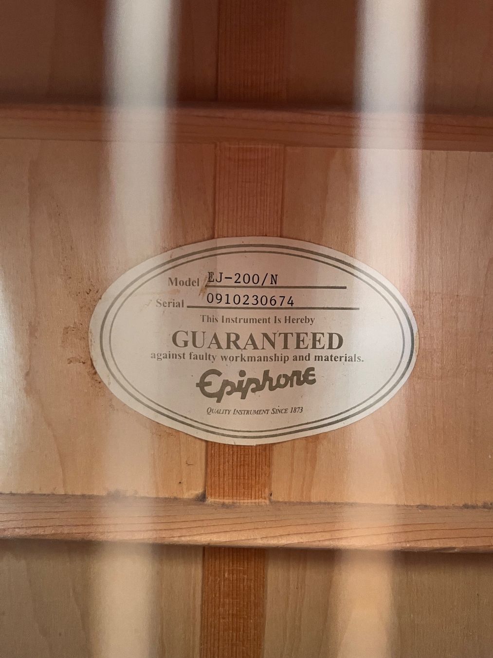 Epiphone Strumenti musicali: Epiphone J-200 Studio Natural – Usato da Bern venduto da r-cla 3