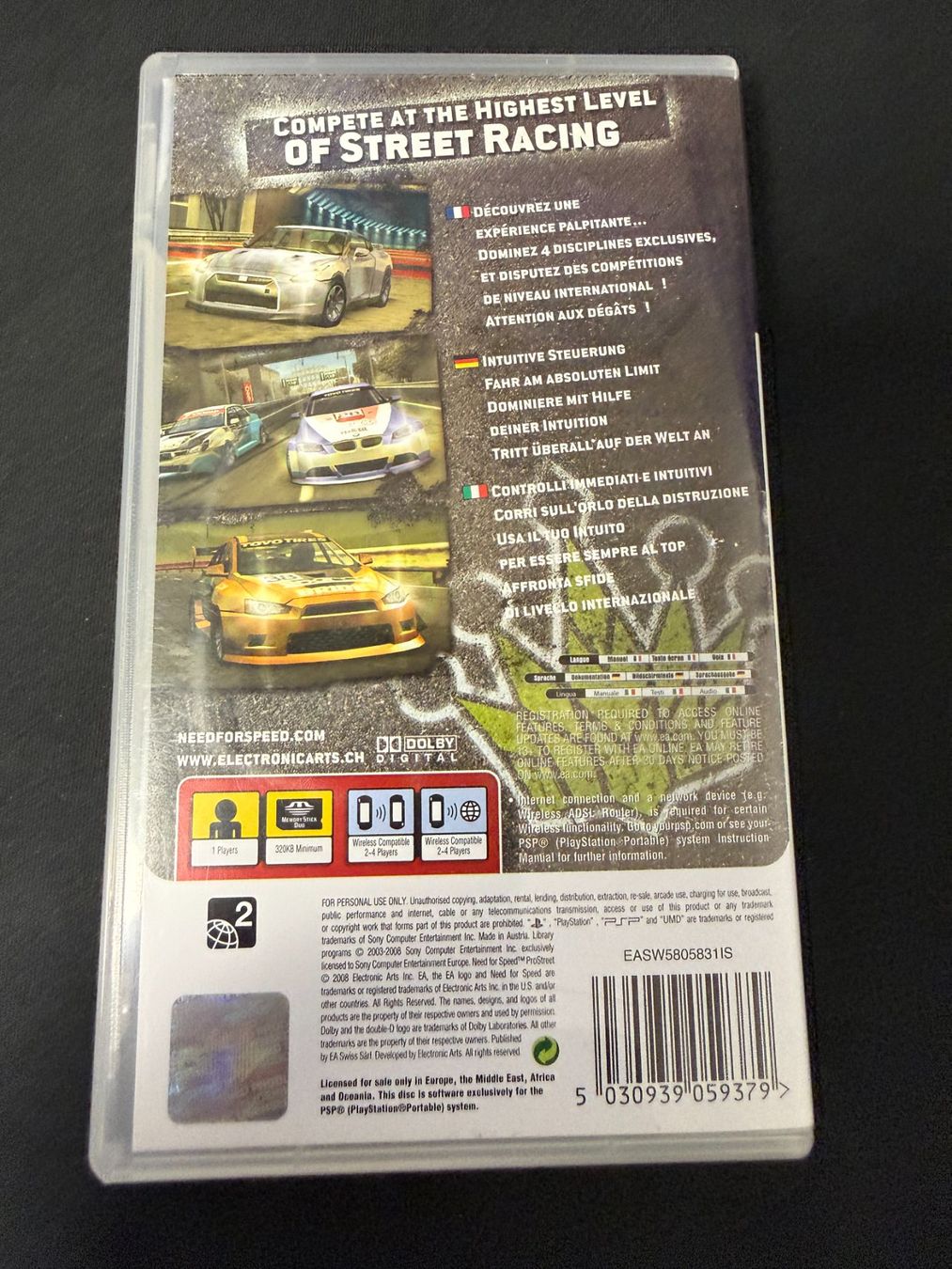 Sony Giochi: Need For Speed Pro Street - Sony PSP – Usato da Pont-de-la-Morge venduto da Darfal 2
