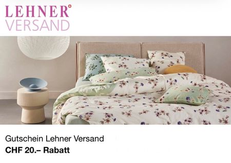 Lehner Versand 20 CHF Rabatt Gutschein