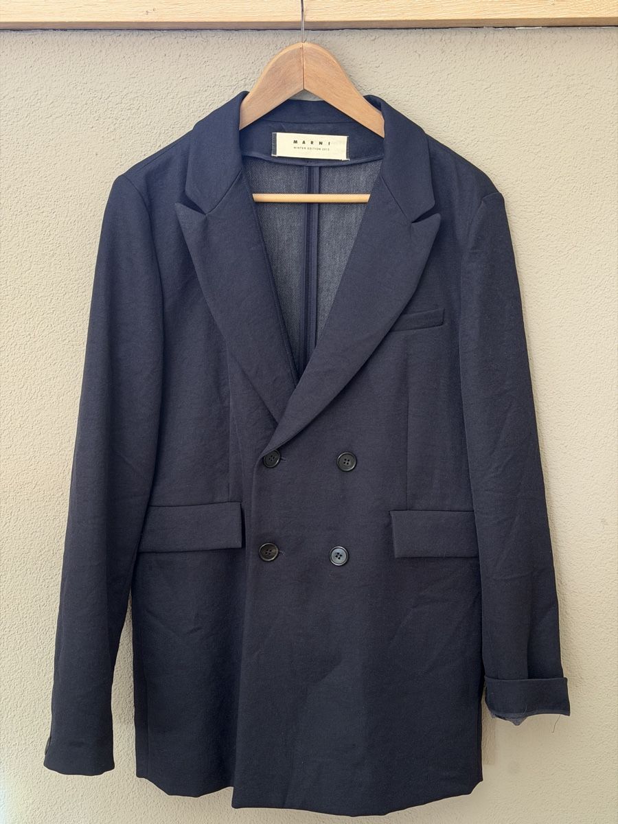 Marni Giacche: Jacke Marni dunkel blau – Usato da Meilen venduto da laksirp
