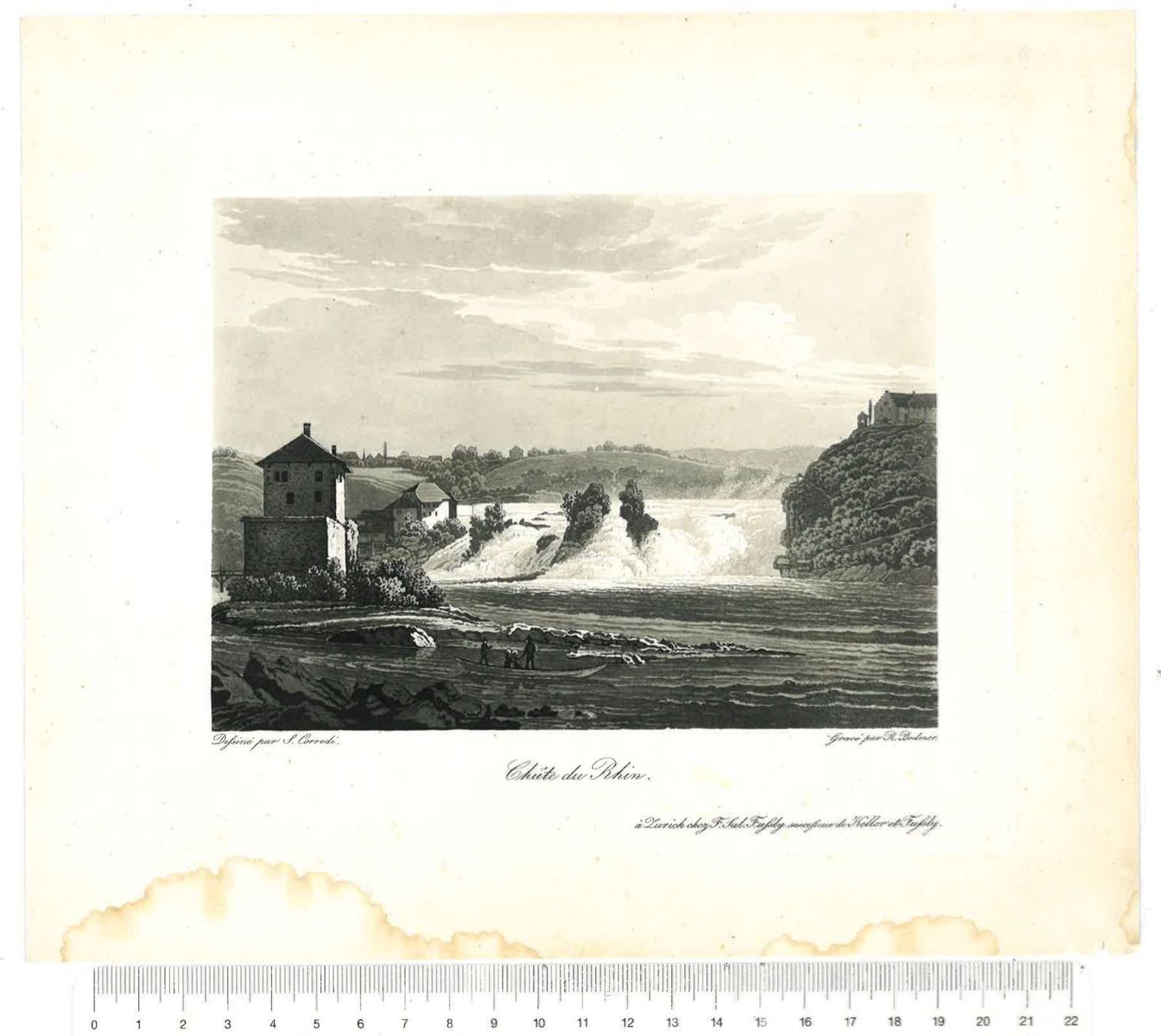 Incisioni: Stich Rheinfall Chute du Rhin – Usato da Luzern venduto da mainwerk 1