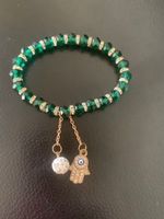 Elegantes, grünes Armband / Glücksbringer