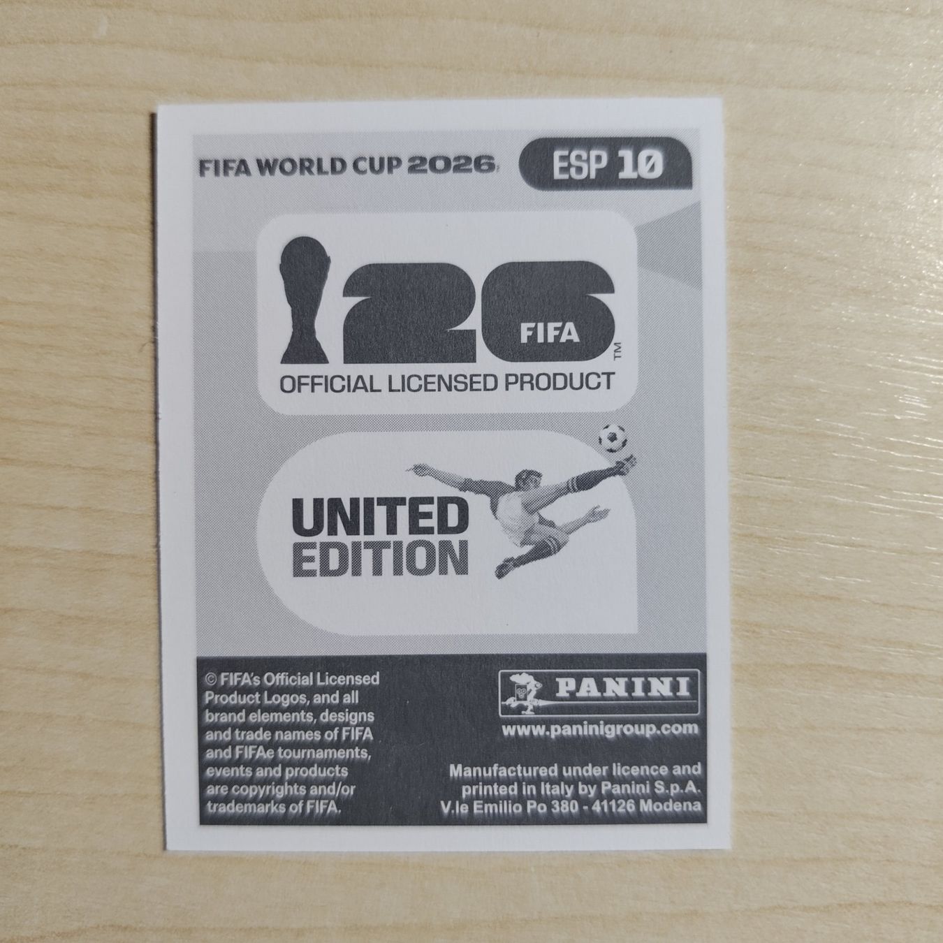 Panini Carte collezionabili: RODRI, ESP 10, Panini WM 2026 – Nuovo (secondo la descrizione) da Dietlikon venduto da itmo 1