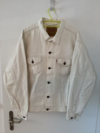 Levi's Vintage Jeans Jacke, Made in USA 🇺🇸 , Creme-Weiss,