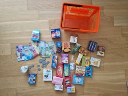 Einkaufskorb, Produkte und viel Geld Migros