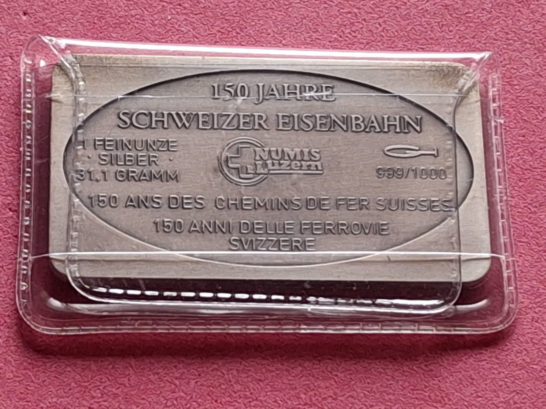 Metalli preziosi: CH EISENBAHN - CHAULIN - OVP – Usato da Boniswil venduto da dpd4coins 1