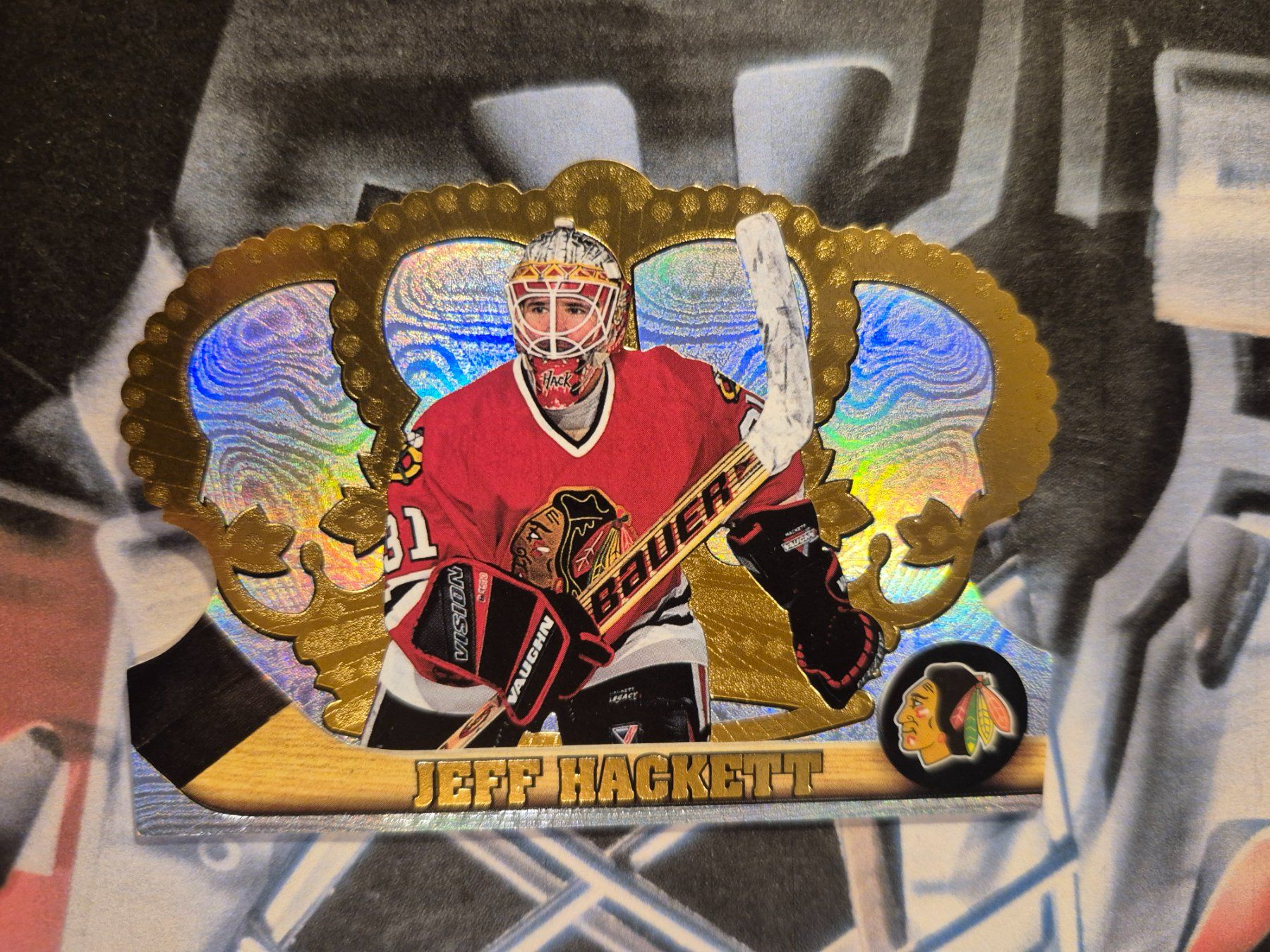 NHL Carte collezionabili: NHL Jeff Hackett Chicago Blackhawks – Usato da Treiten venduto da Sauber73