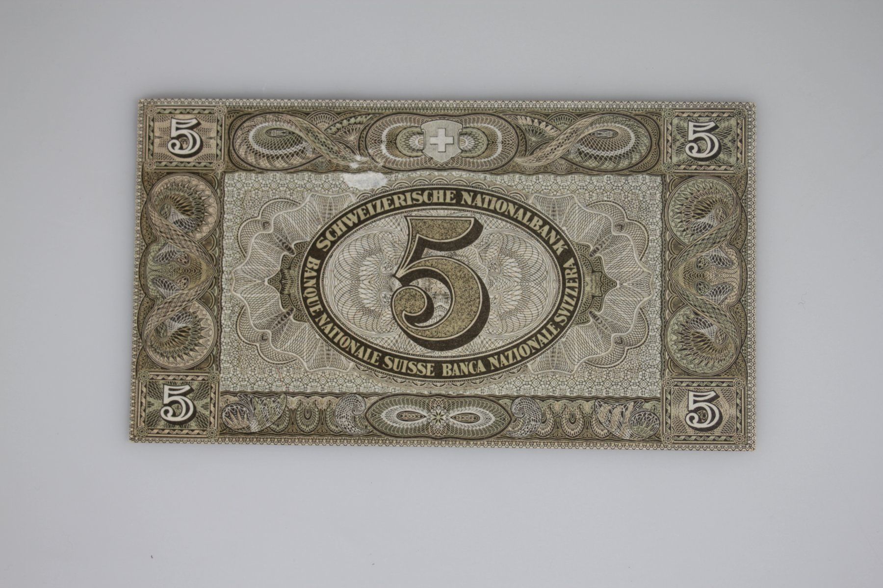 Banconote: Schweizer Banknote 5 Franken 1951 Serie 48 W – Usato da Basel venduto da IRMAundFRED 1