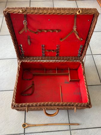 Koffer Korb Weidenkorb Koffermarkt Vintage Antik Picknick