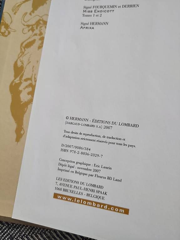 Fumetti: Comic Afrika von Hermann, Collection Signé – Usato da Basel venduto da mrz_25sh 1