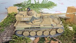 Modellino carro armato Sherman 235V scala 1/35 assemblato di