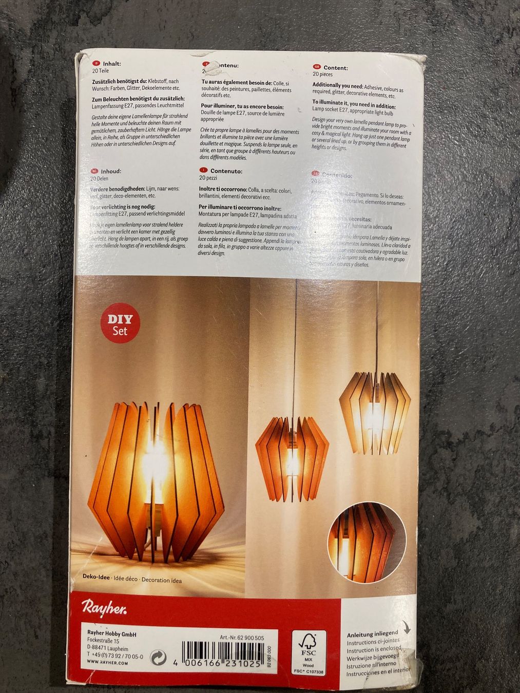 Lampade: Holz Lamellenlampe Kopenhagen – Nuovo (secondo la descrizione) da Rüti b. Riggisberg venduto da katrin.reichenbach 1
