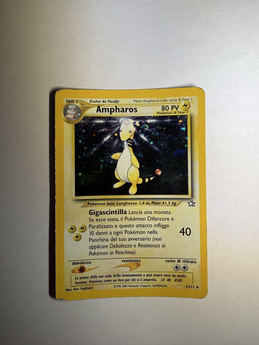 Pokémon Carte collezionabili: Pokemon Ampharos 1/111 Holo Rare – Usato da Lugano venduto da ktm_7jr7