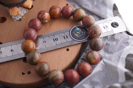 Noreena-Jaspis 12mm Kugel Armband ab 3.- (Räumung!)