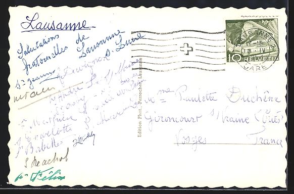 Cartoline postali: AK Lausanne, La Caserne – Usato da Berlin venduto da bartko-reher 1