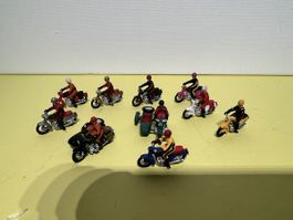 Motorräder für Modellbahn HO 1/87