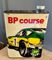 Alte BP Course - Öldose Blechdose Motorenöl Ölkanister