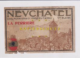 Etikette für Wein - Neuchâtel "La Perrière" /bd