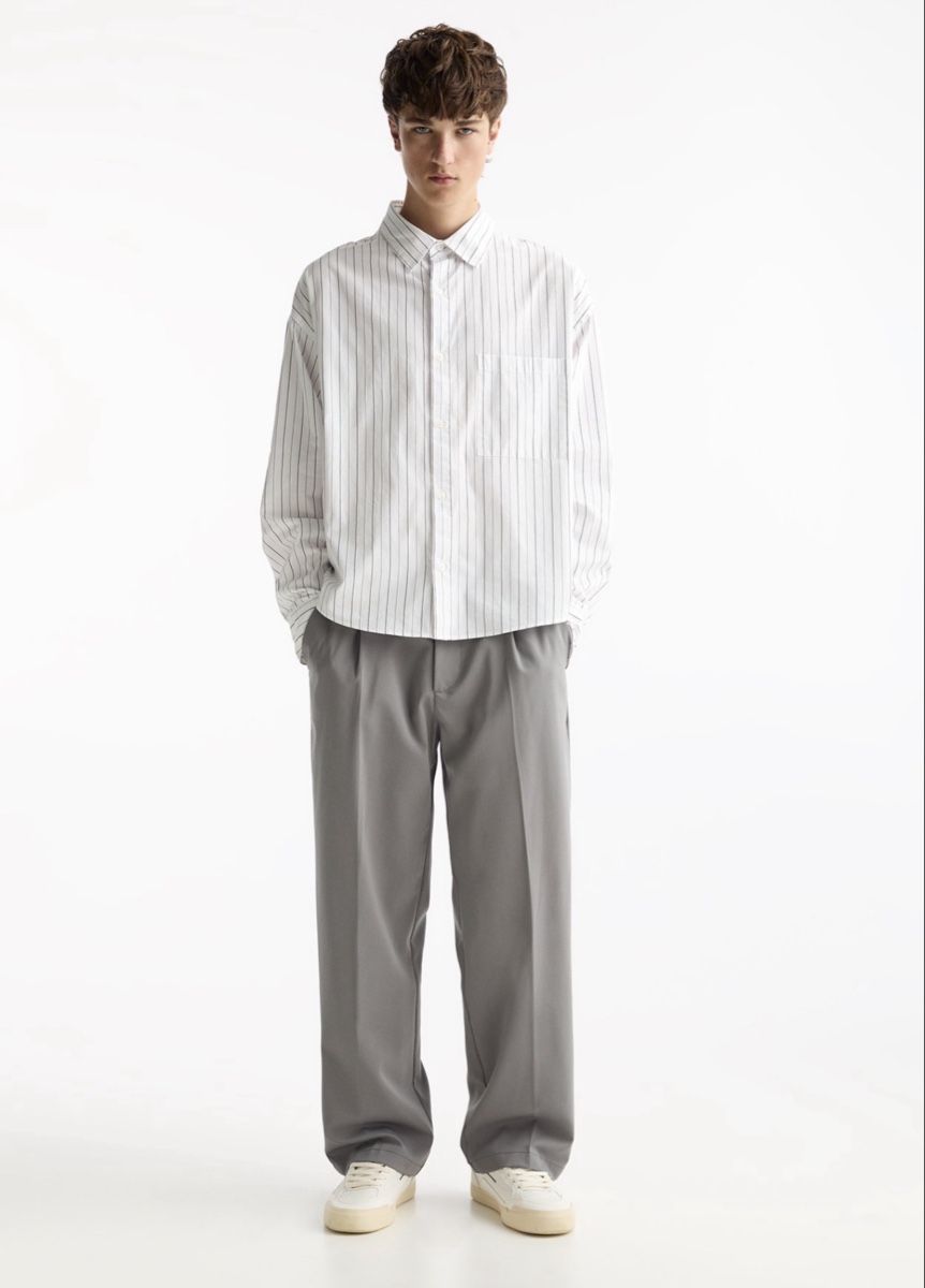 Pull&Bear Pantaloni: Stoffhose grau – Nuovo (secondo la descrizione) da Lengnau AG venduto da Liirim 2