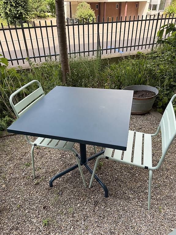 Giardimo Tischset: Giardimo LAB Retro Gartenset  Tisch mit 2 Stühlen – Gebraucht aus Winterthur von Fazzoletto 4