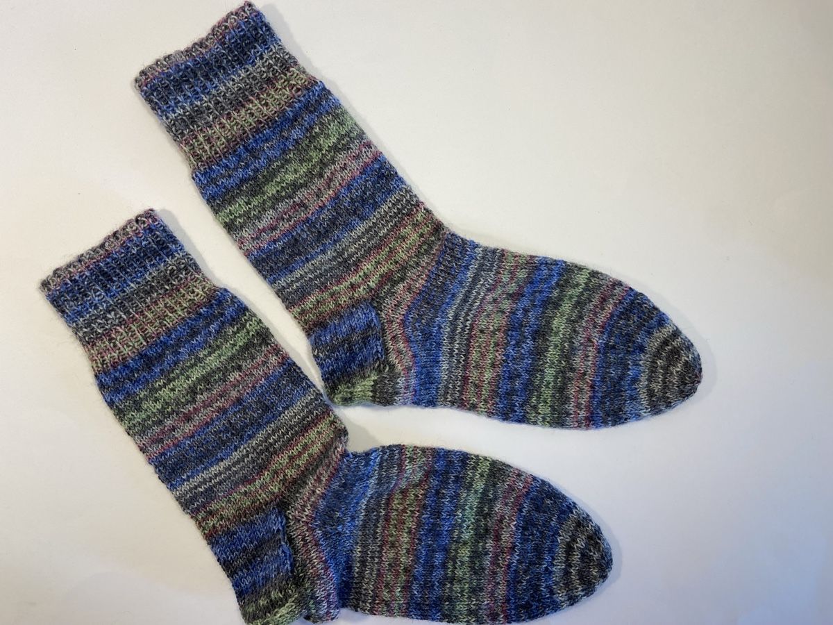 Chaussettes: Woll-Socken handgestrickt, Gr. 39/40 – Neuf avec emballage d'origine à Grosshöchstetten par Maschenshop 2