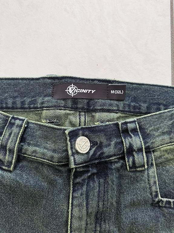 Jeans: Vicinity Green Washed Denim – Usato da Urtenen-Schönbühl venduto da ninociotti 1