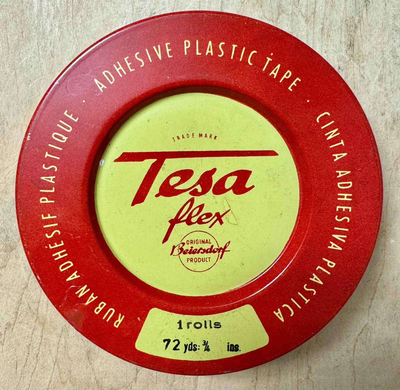 Barattoli: Alte Blechdose TESA flex - Beiersdorf - 12.5 cm – Usato da Rothrist venduto da Luckywinner 1