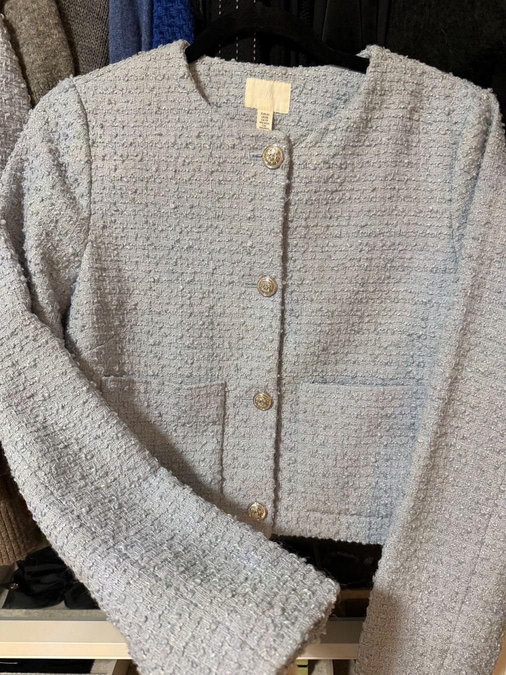 H&M Completi & Tailleur: neuer blauer Tweedanzug von H&M – Nuovo (secondo la descrizione) da Ittigen venduto da zaf_6sy9 1