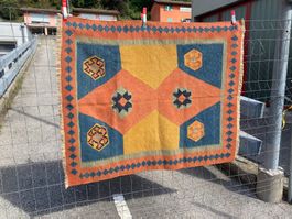 Qasqai Kilim 160x132cm Kelim Teppich - Neu und sauber