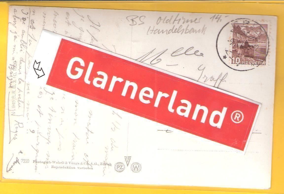 Cartoline postali: 9. 2.41? Basel Handelsbanksitz/Oldtimer – Usato da Zürich venduto da Hagliweg 2
