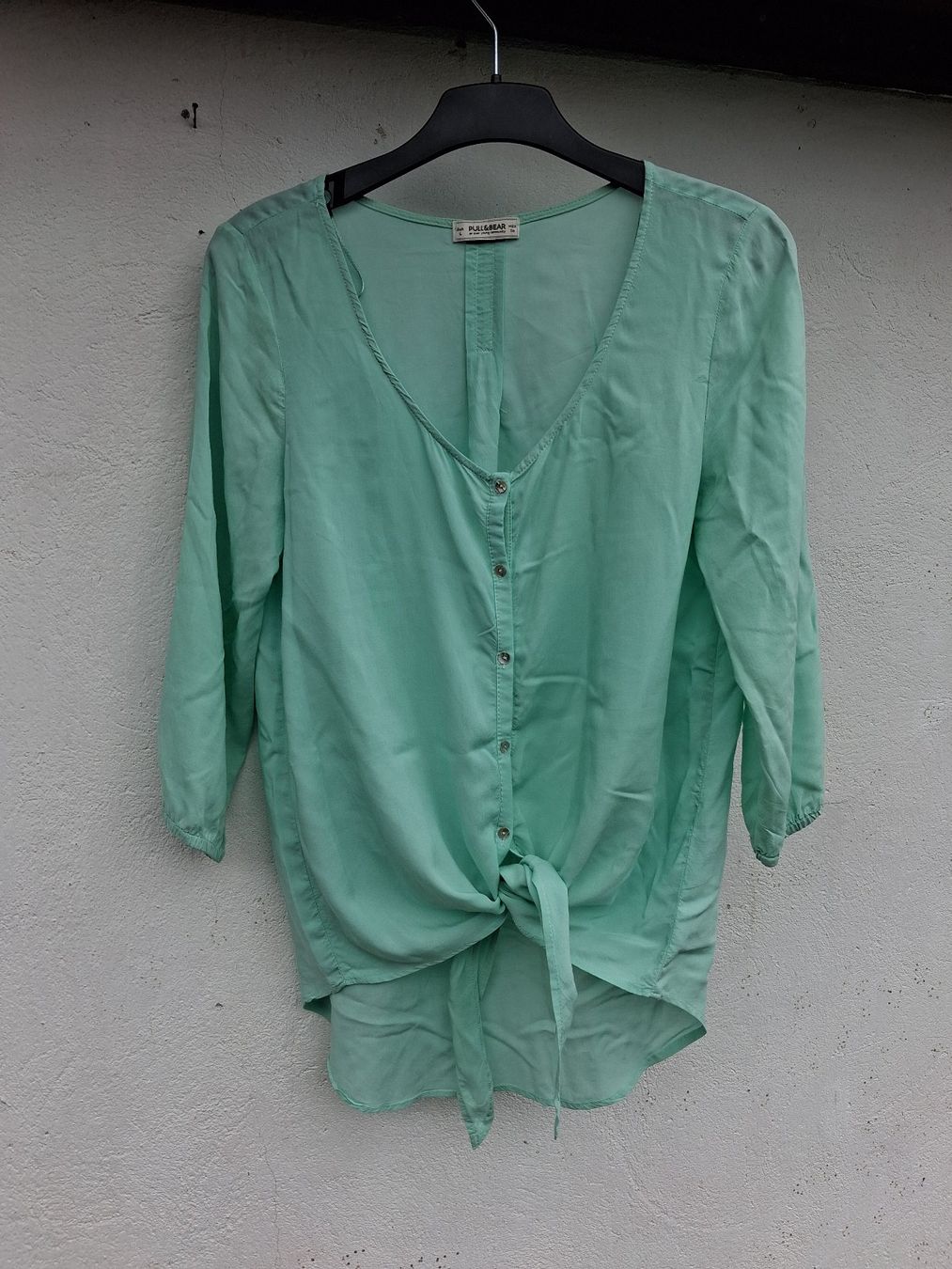 Pull&Bear Camicette: Pull&Bear Bluse mintgrün Grösse L, neuwertig – Nuovo (secondo la descrizione) da Wald ZH venduto da e8e