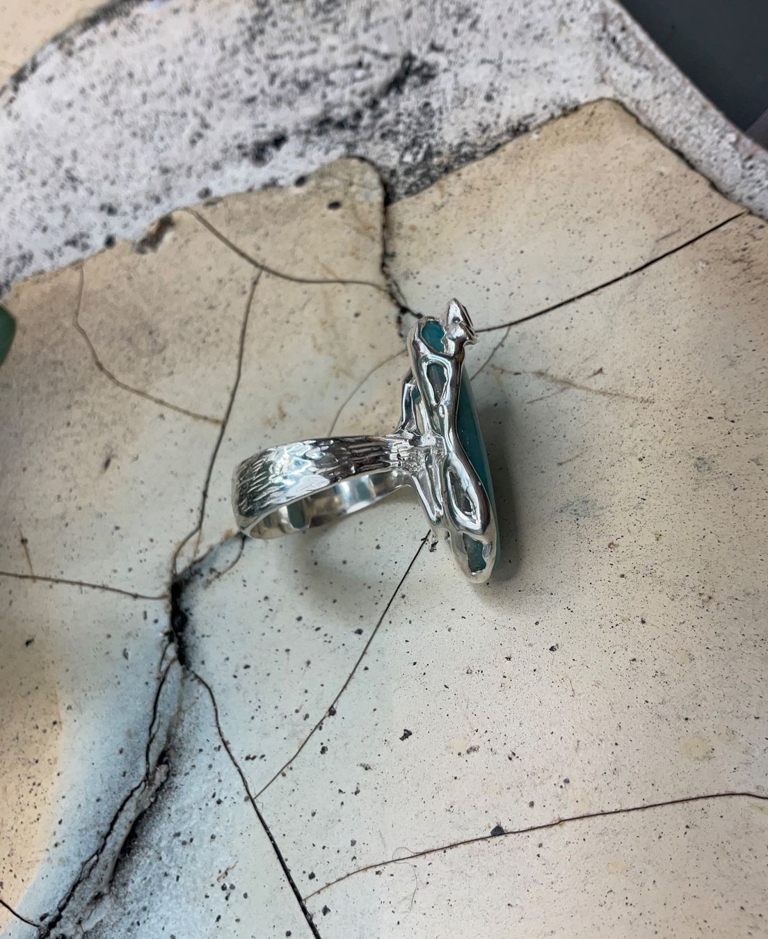 Anelli: Wunderschöner Larinar Ring in Sterlingsilber, Gr.55.5 – Nuovo (secondo la descrizione) da Luzern venduto da S.Kern01 2