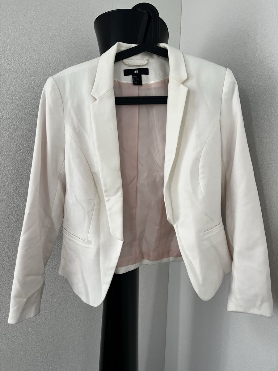 H&M Vestes: Blazer weiss Gr. 40 von H&M – Neuf (Voir description) à Hinwil par dire07