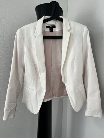 Blazer weiss Gr. 40 von H&M