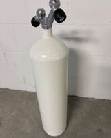 Tauchflasche 12L lang konkav mit Doppelventil