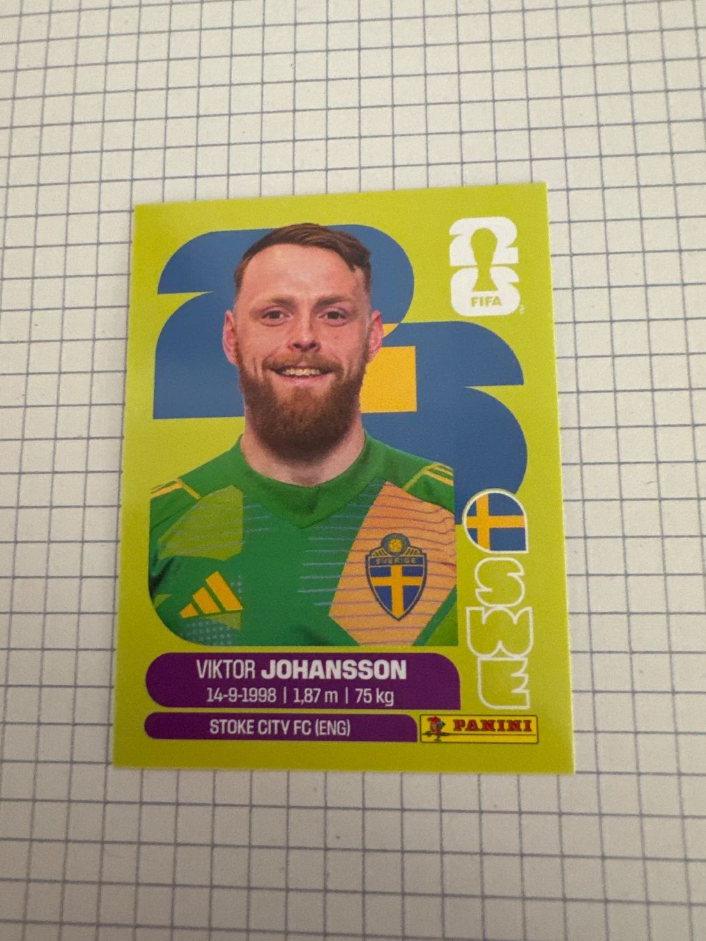 Panini Carte collezionabili: Panini Sticker WM 2026, SWE 2 Viktor Johansson – Nuovo (secondo la descrizione) da Winterthur venduto da mathis-spielsteine